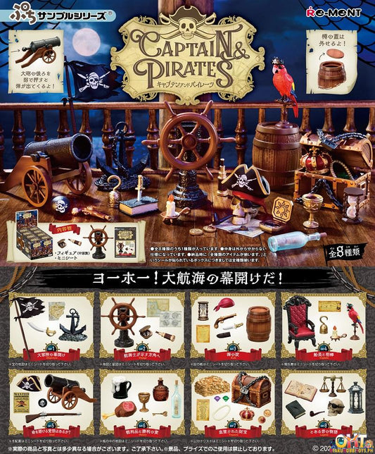 Re-Ment Petit Sample Captain & Pirates [Box of 8]