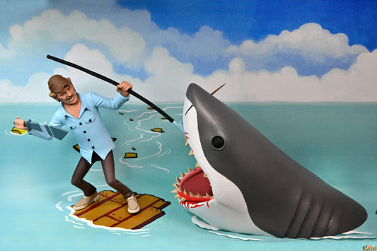 NECA 6" Scale Action Figure - Toony Terrors Jaws & Quint 2-Pack