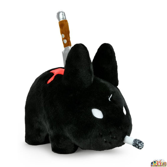 kidrobot Backstab Smorkin Labbit 14" Plush by Frank Kozik - Black Edition