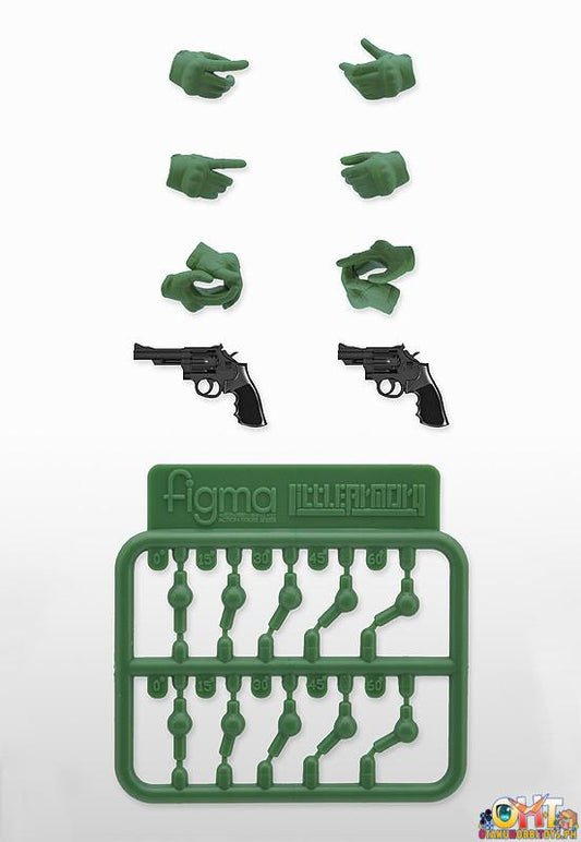 TOMYTEC Little Armory LAOP07: figma Tactical Gloves 2 - Revolver Set (Green)