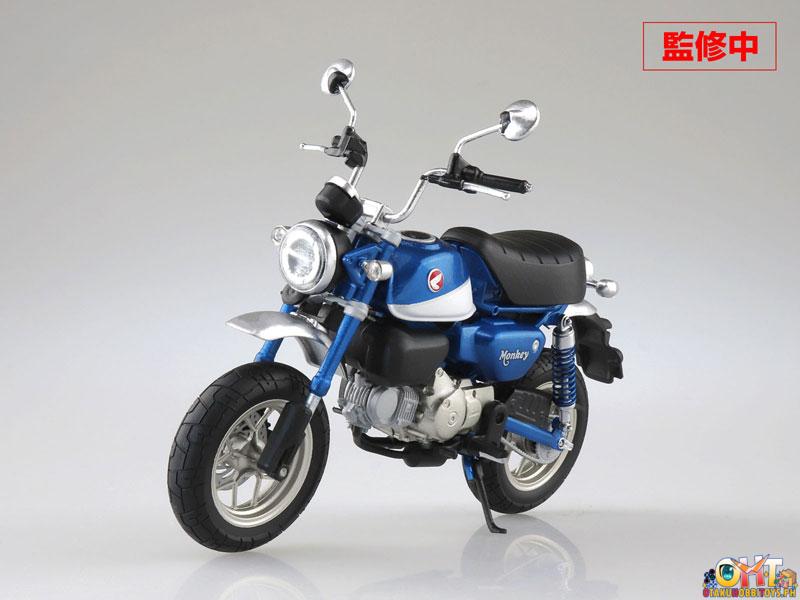 Aoshima 1/12 Honda Monkey125 Pearl Nebula Red / Pearl Glittering Blue / Banana Yellow