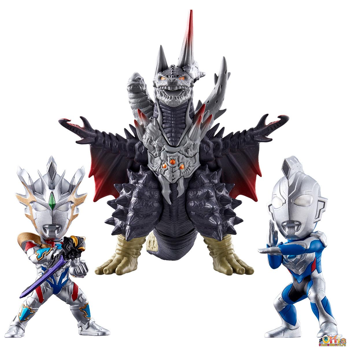 Bandai Converge Motion Ultraman Warriors Shining Beyond Set W/o Gum [Set of 3]