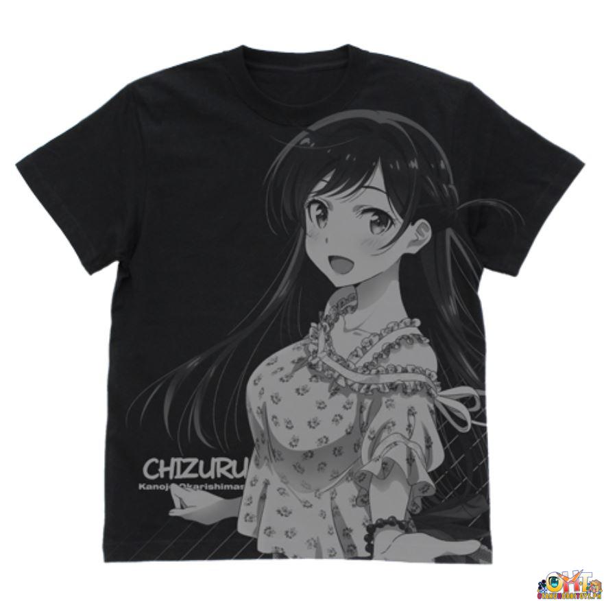 COSPA Rent-A-Girlfriend Chizuru Mizuhara All Print T-shirt Black