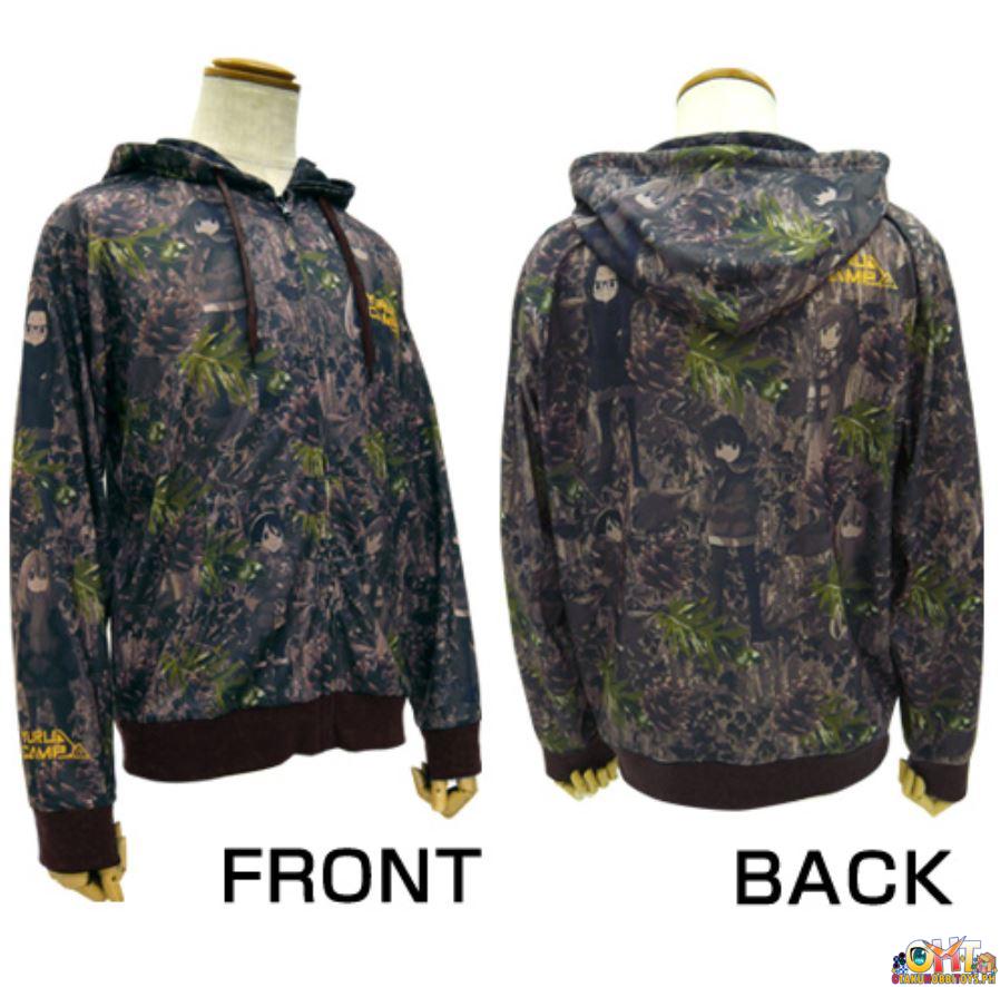 COSPA Yurucamp △ Full Graphic Light Hoodie LARGE