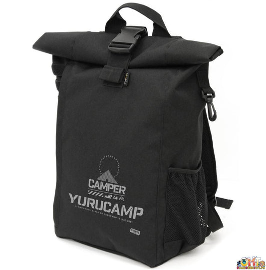 COSPA Yurucamp △ Roll-Top Backpack Black