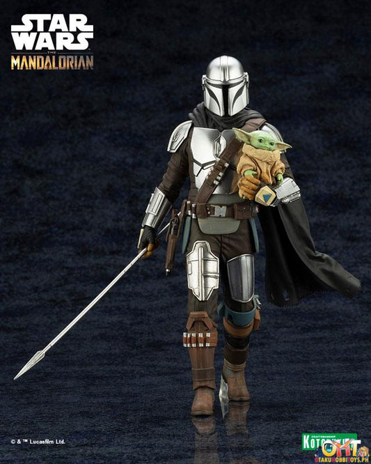 Kotobukiya The Mandalorian™ 1/10 ARTFX+ MANDALORIAN™& GROGU™ with Beskar Staff