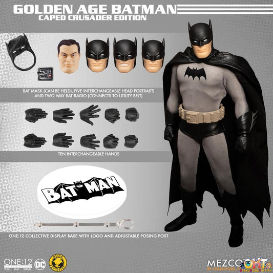 Mezco One:12 Golden Age Batman: Caped Crusader Edition