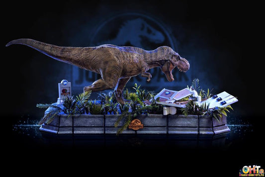 Iron Studios Jurassic Park 1/20 Rex and Donald Gennaro Demi Art Scale