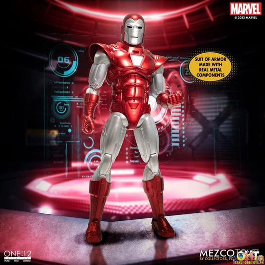 Mezco One:12 Collective Iron Man: Silver Centurion