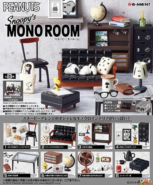 Re-Ment Snoopy's Mono Room (Box of 8)