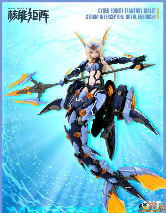 NUKE MATRIX Cyber Forest Fantasy Girls 1/12 Siren Storm Interceptor: Royal Enforcer