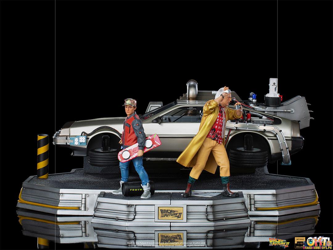 Iron Studios Back to the Future Part II 1/10 DeLorean Full Set Deluxe - Art Scale