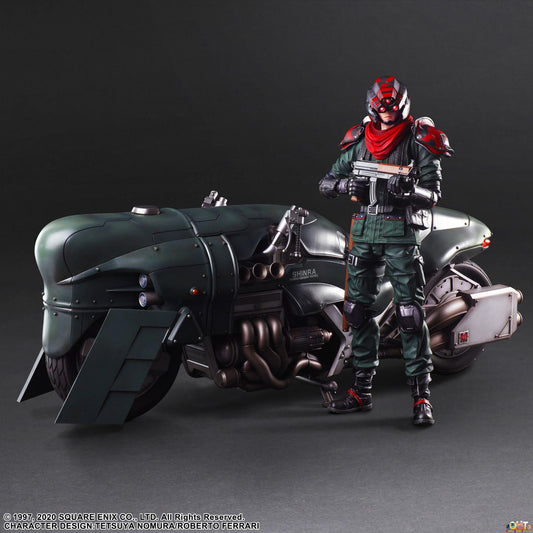 Play Arts Kai Action Figure Final Fantasy® VII Remake Shinra Elite Security Officer & Motorcycle SET
