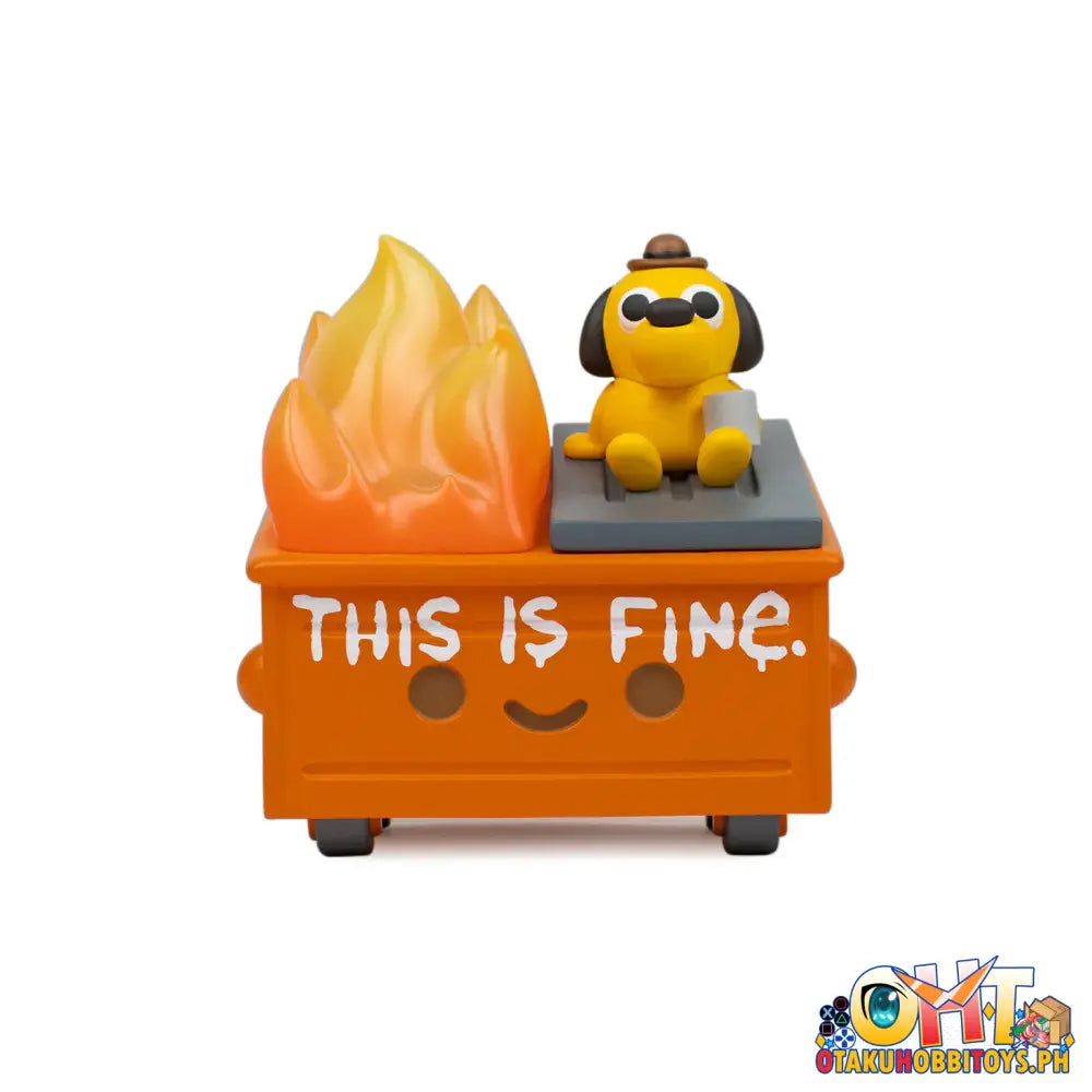 100% Soft Dumpster Fire - This Is Fine Vinyl Figure