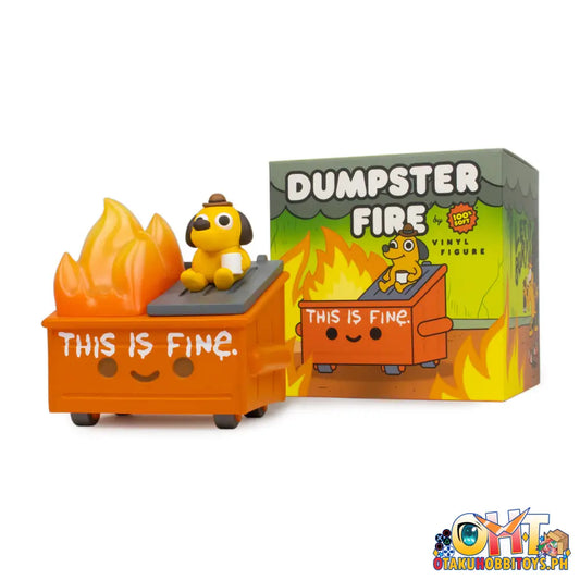 100% Soft Dumpster Fire - This Is Fine Vinyl Figure