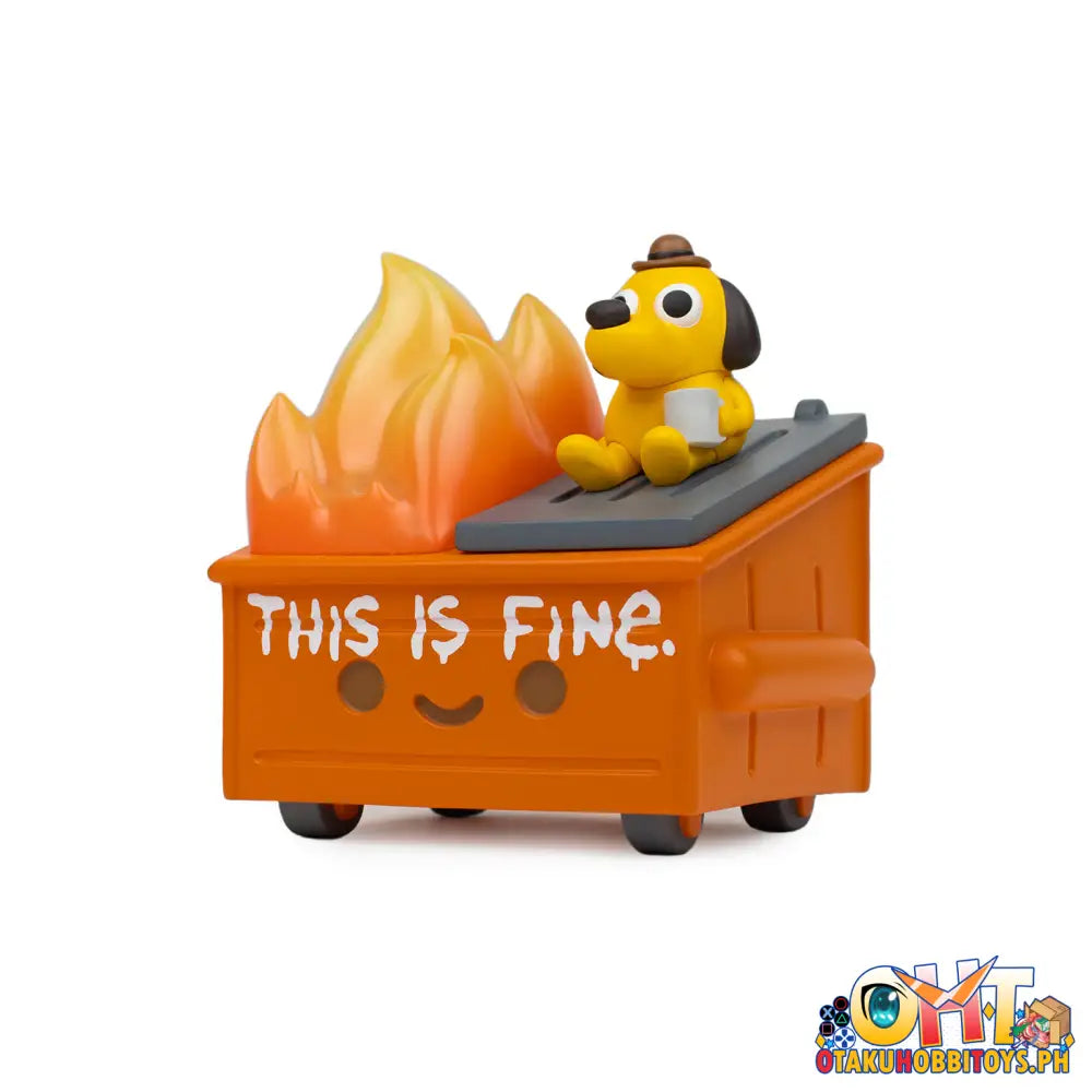 100% Soft Dumpster Fire - This Is Fine Vinyl Figure