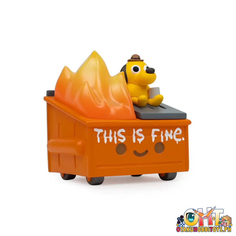 100% Soft Dumpster Fire - This Is Fine Vinyl Figure