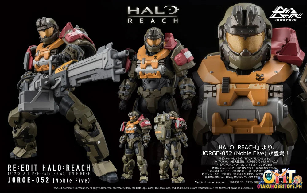 1000Toys Re:edit Halo: Reach 1/12 Scale Jorge-052 (Noble Five) Plastic Model Kit