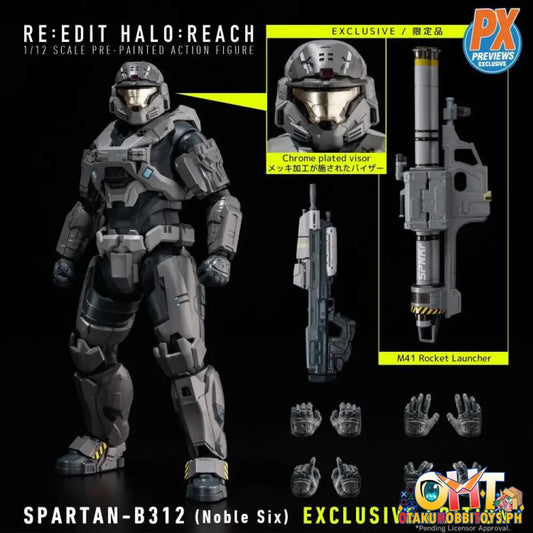 1000Toys Re:edit Halo: Reach 1/12 Spartan B312 (Noble Six) Exclusive Edition Articulated Figure