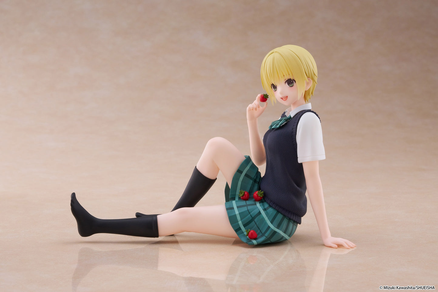 TAITO Strawberry 100% Desktop Cute Figure - Tsukasa Nishino (School uniform Ver.)