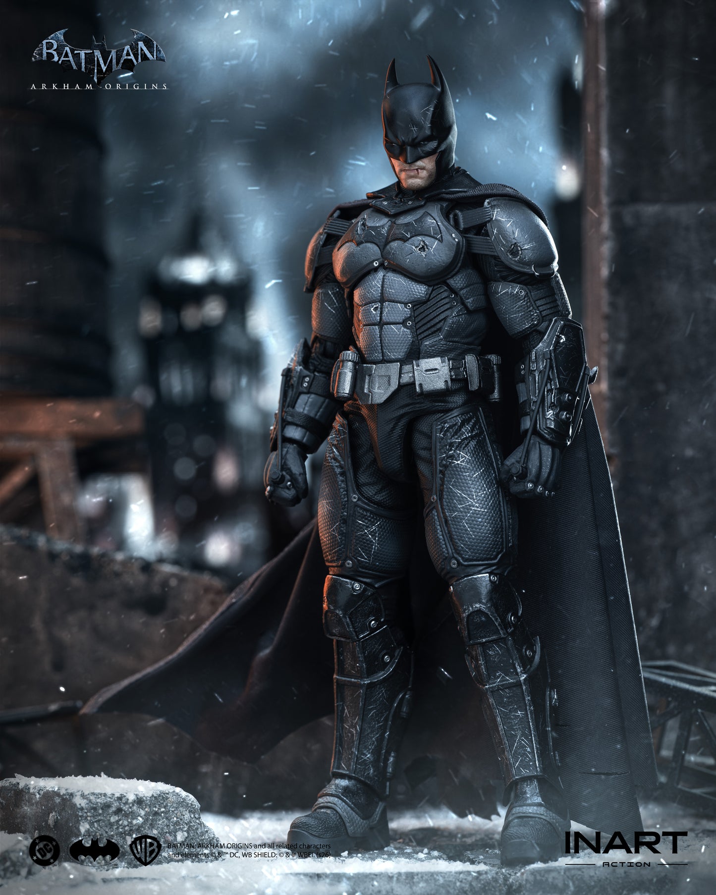INART Action Batman: Arkham Origins Batman (Battle Damaged Version) Action Figure