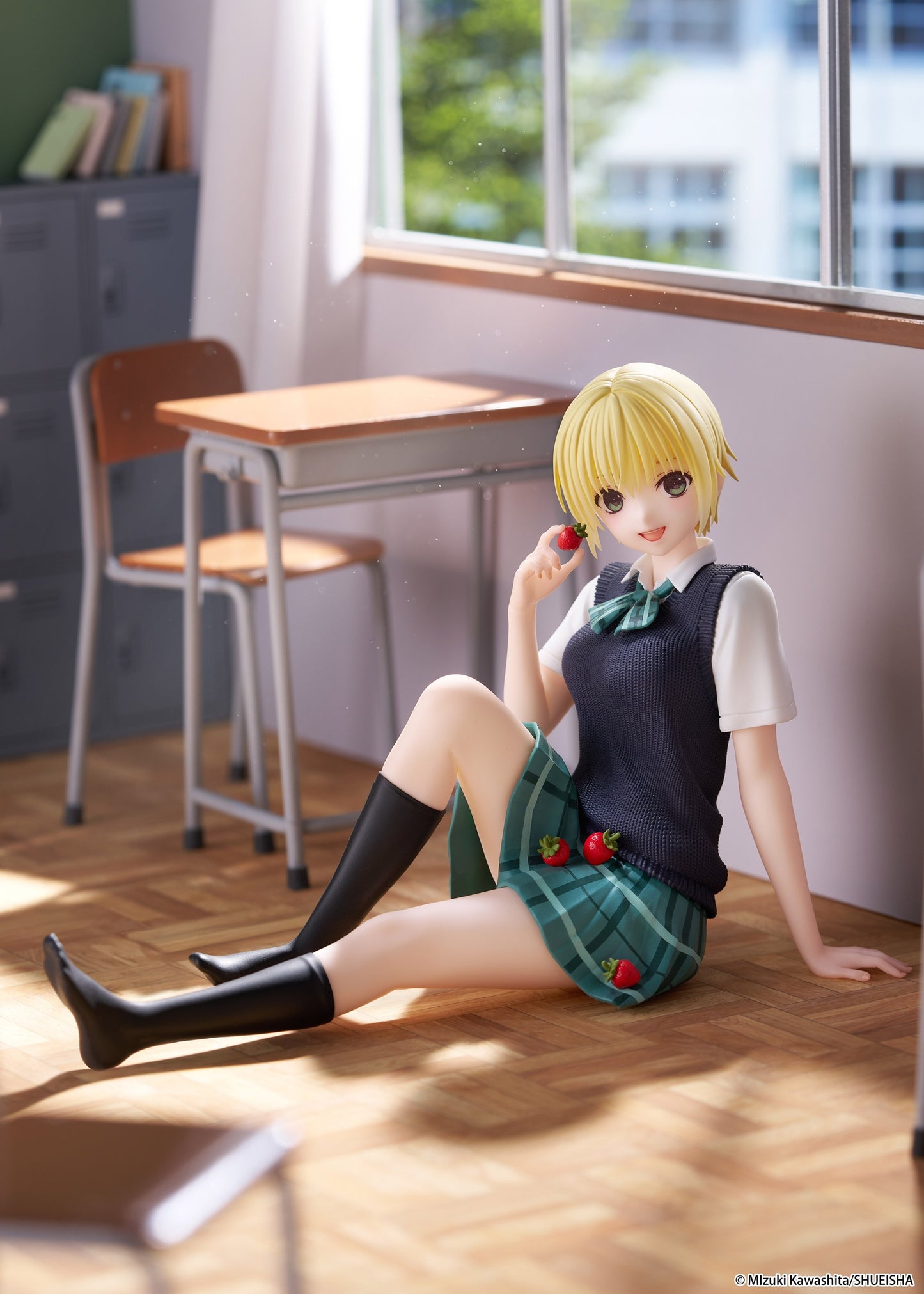TAITO Strawberry 100% Desktop Cute Figure - Tsukasa Nishino (School uniform Ver.)