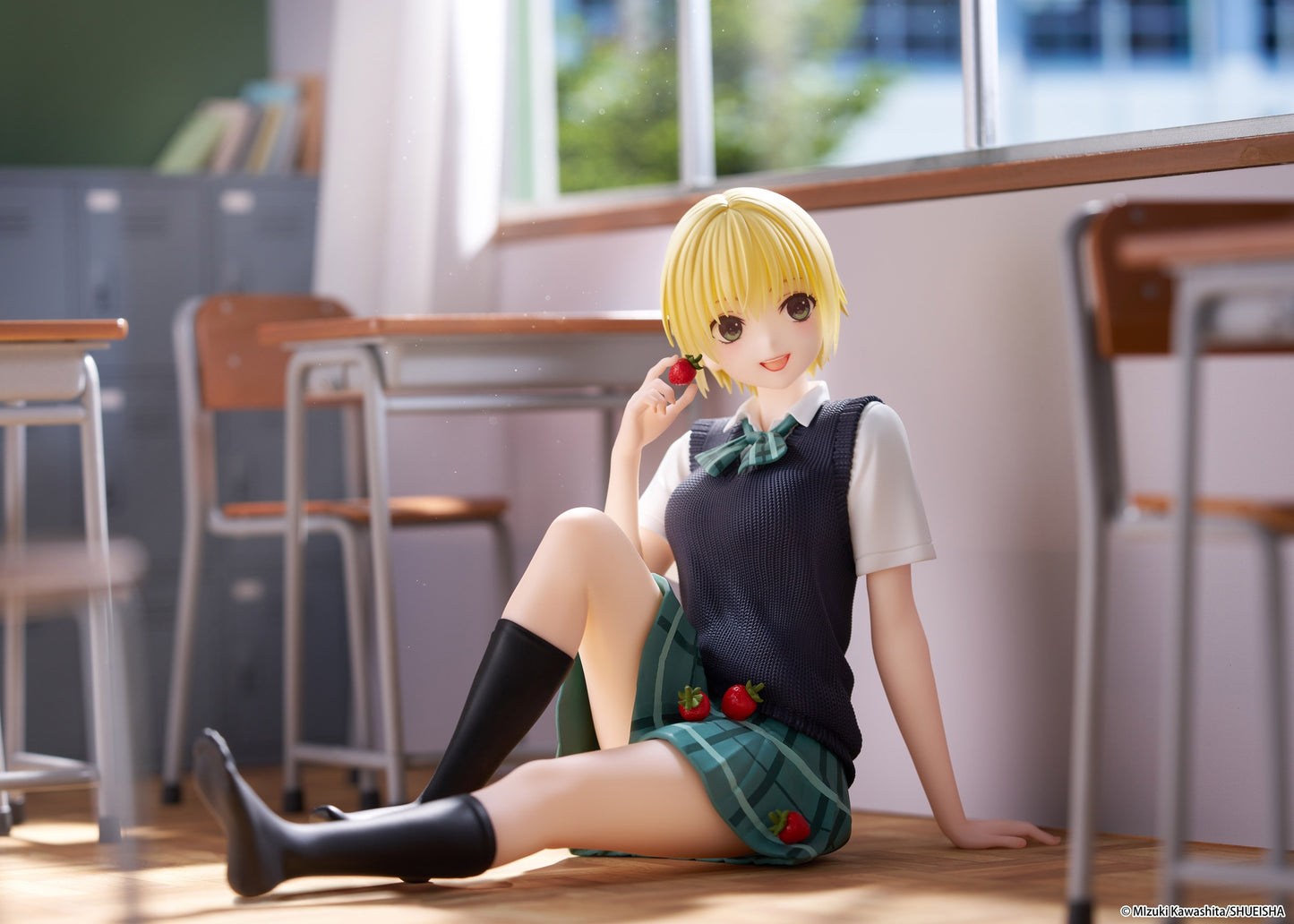 TAITO Strawberry 100% Desktop Cute Figure - Tsukasa Nishino (School uniform Ver.)
