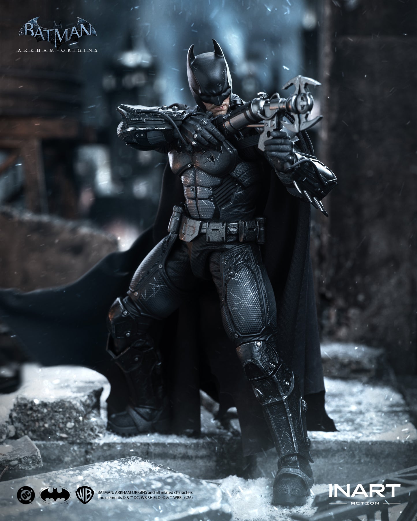 INART Action Batman: Arkham Origins Batman (Battle Damaged Version) Action Figure