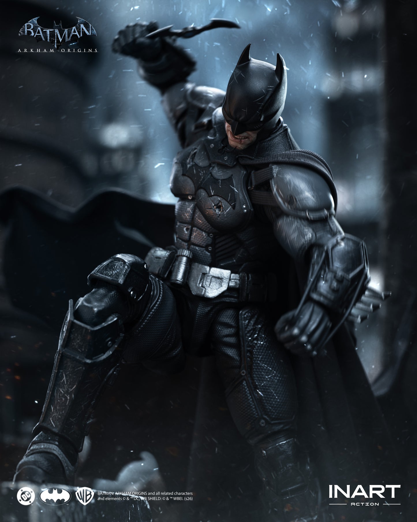 INART Action Batman: Arkham Origins Batman (Battle Damaged Version) Action Figure