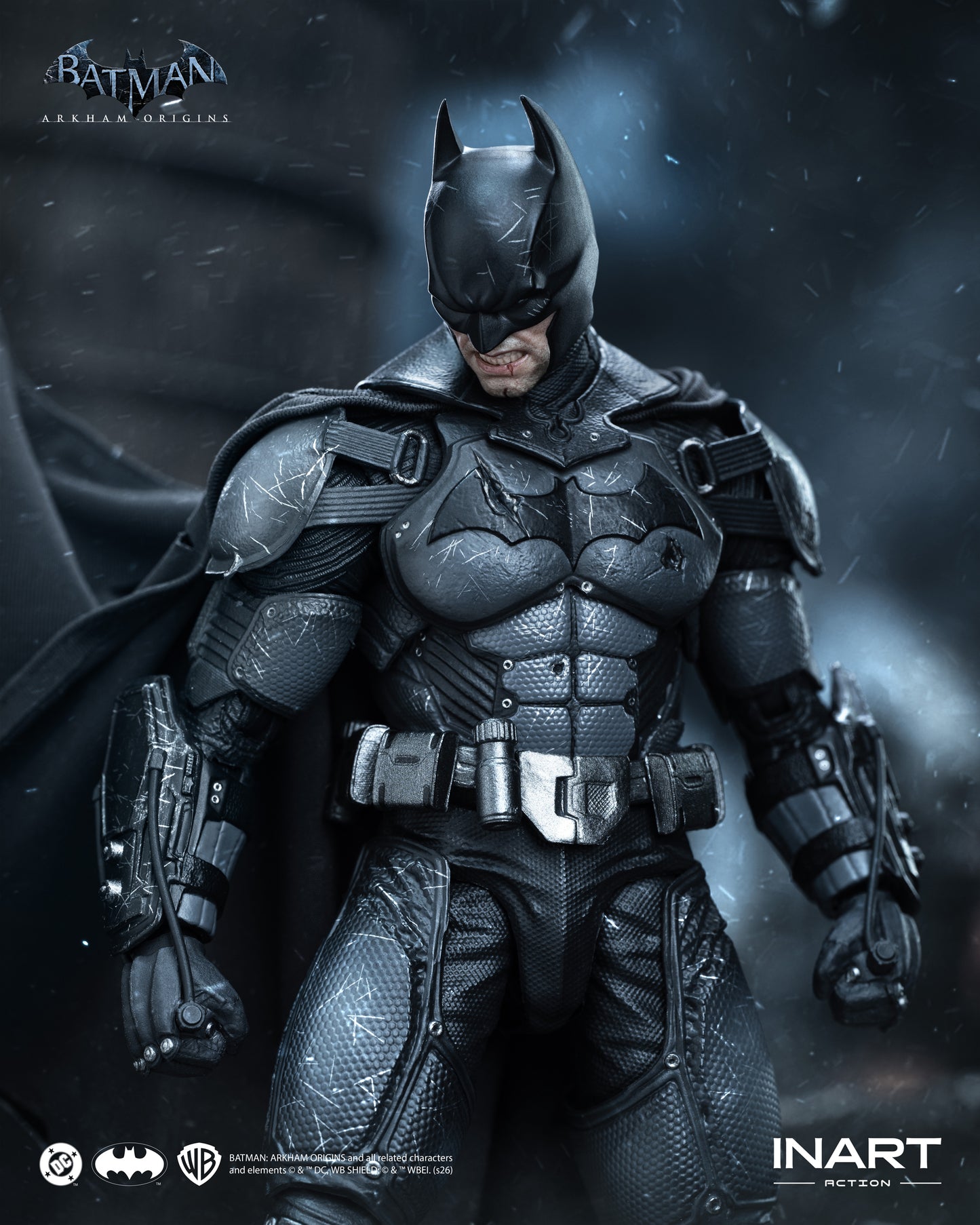 INART Action Batman: Arkham Origins Batman (Battle Damaged Version) Action Figure