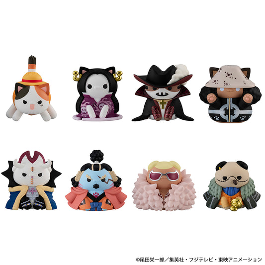 Megahouse BOX OF 8 MEGA CAT PROJECT ONE PIECE Nyan Piece Nyan! Luffy & the Seven Warlords of the Sea (Repeat)