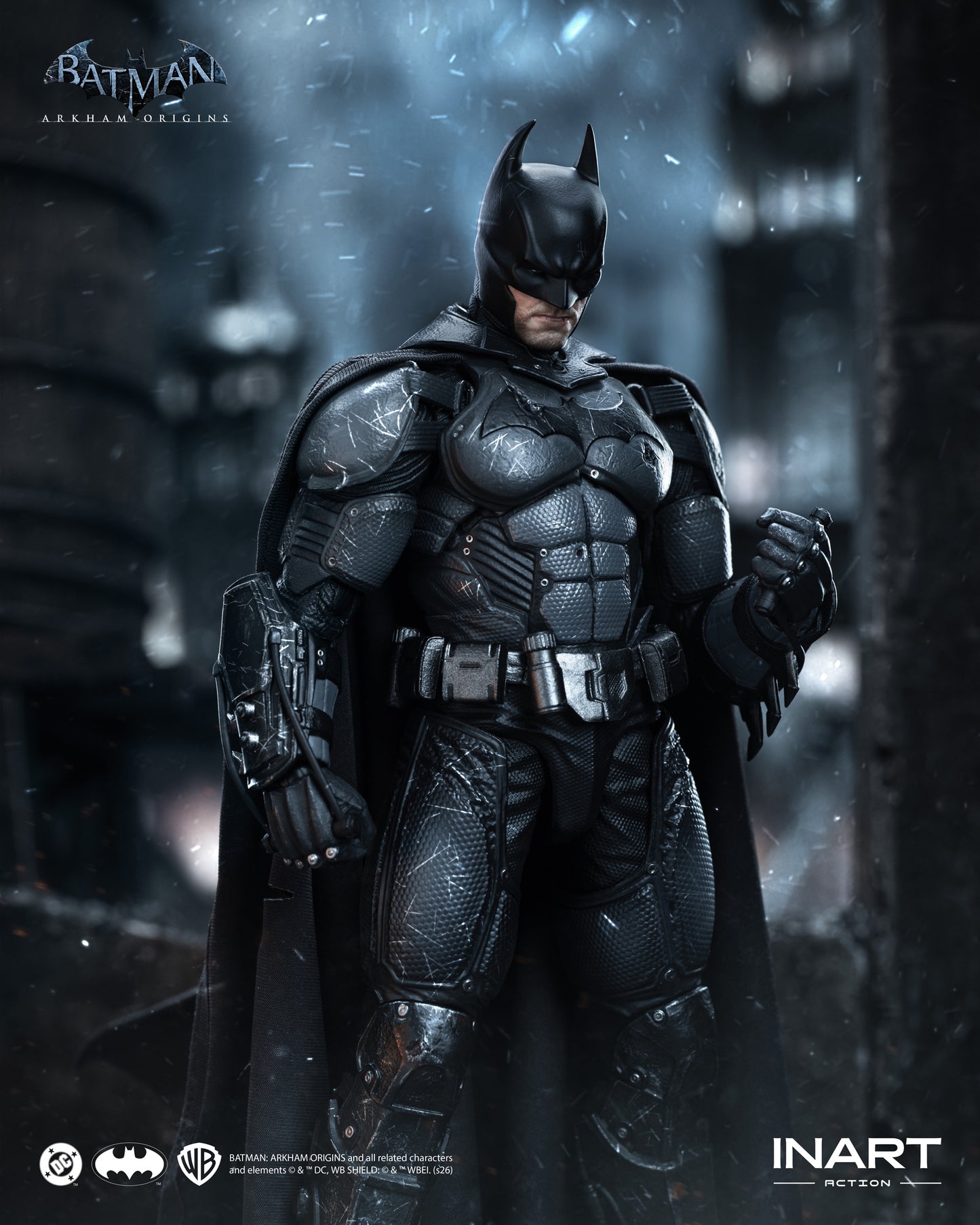 INART Action Batman: Arkham Origins Batman (Battle Damaged Version) Action Figure