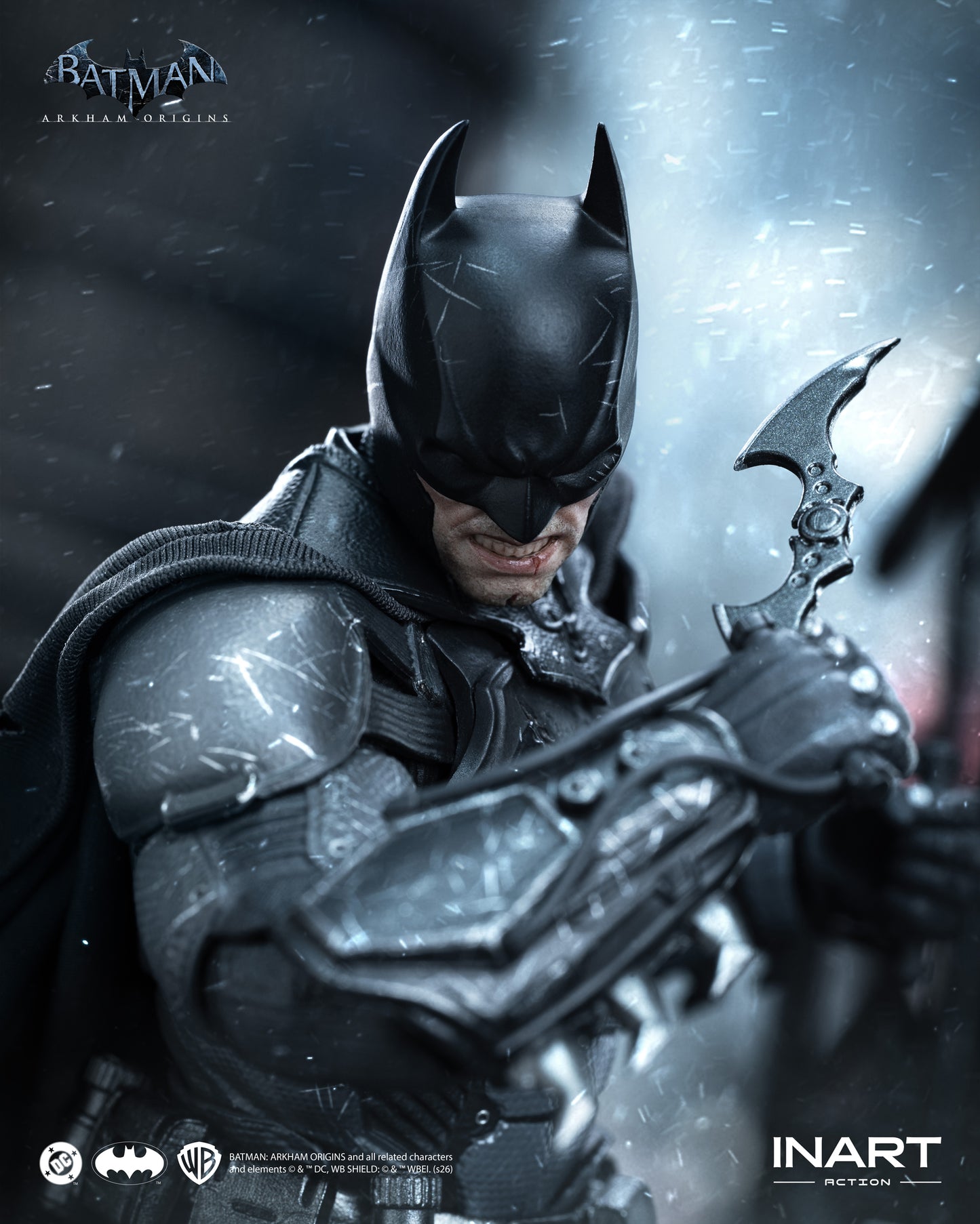 INART Action Batman: Arkham Origins Batman (Battle Damaged Version) Action Figure