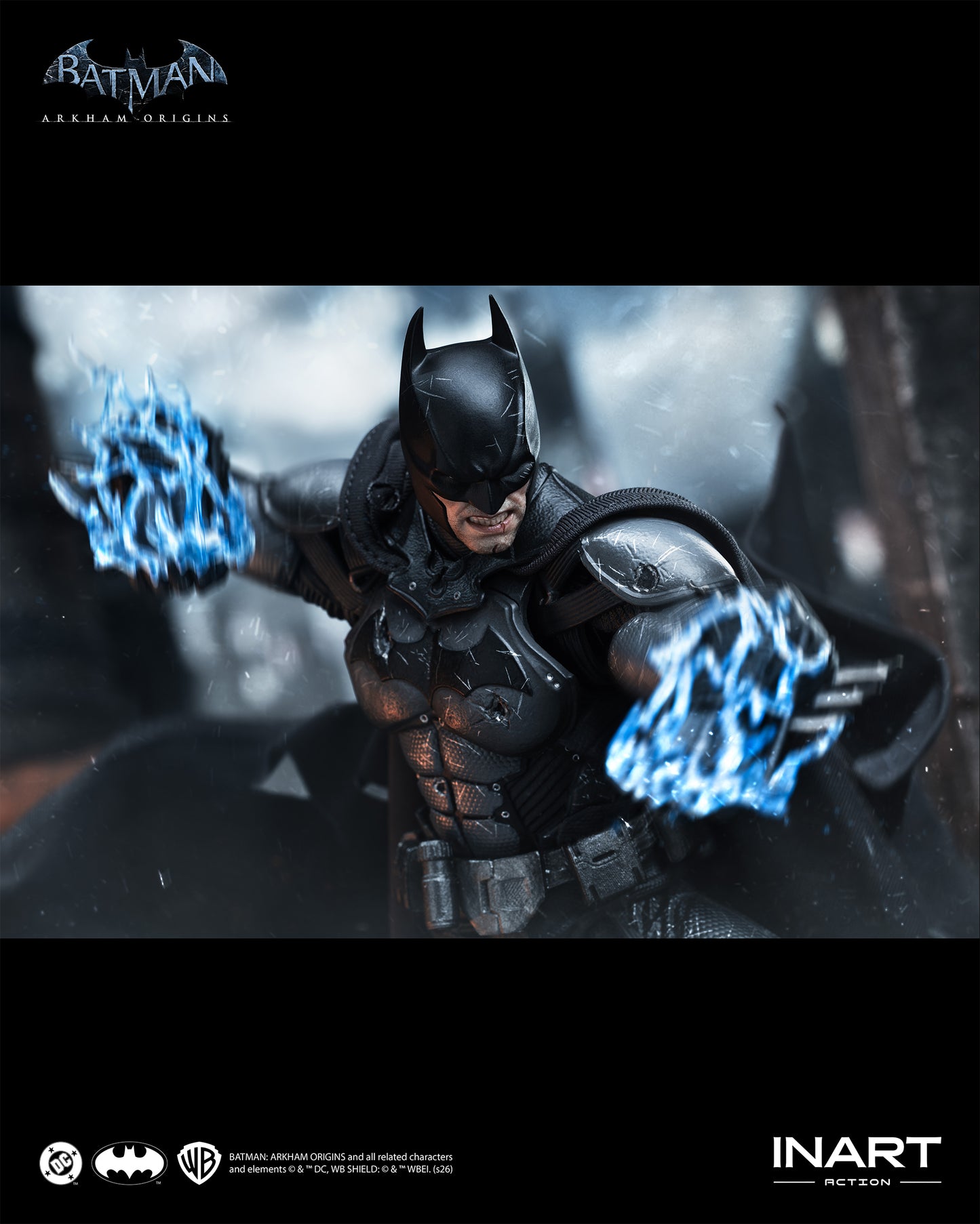 INART Action Batman: Arkham Origins Batman (Battle Damaged Version) Action Figure