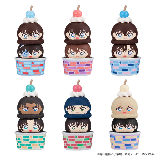 Megahouse BOX OF 6 Tsumichen Stack up & Change Detective Conan