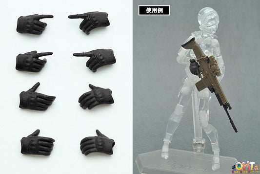 [REISSUE] LittleArmory-OP3: figma Tactical Gloves (Stealth Black)