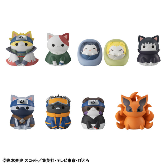 Megahouse BOX OF 8 MEGA CAT PROJECT NARUTO Shippuden Nyaruto! Once upon a time in Konoha village (Repeat)