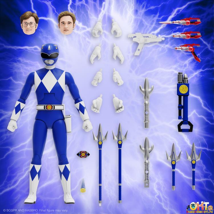 SUPER7 Mighty Morphin Power Rangers ULTIMATES! Wave 3 Blue Ranger