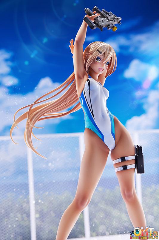 Amakuni ARMS NOTE 1/7 Kouhai-chan of the Swimming Club Blue Line Swimsuit Ver.