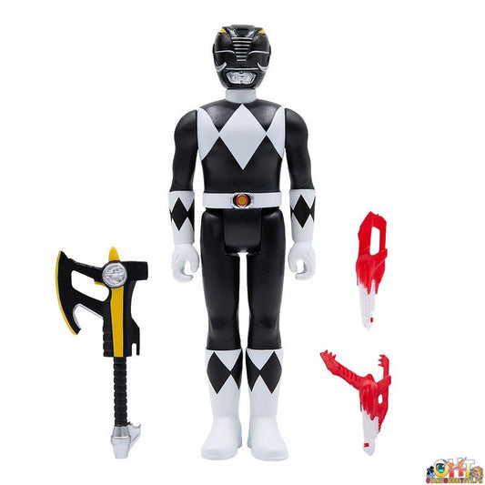 SUPER7 Mighty Morphin Power Rangers ReAction Figure Wave 2 - Black Ranger