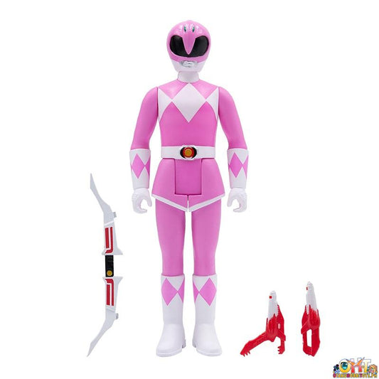SUPER7 Mighty Morphin Power Rangers ReAction Figure Wave 2 - Pink Ranger