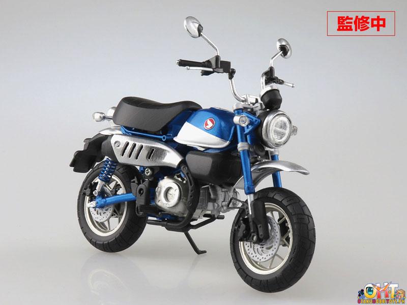 Aoshima 1/12 Honda Monkey125 Pearl Nebula Red / Pearl Glittering Blue / Banana Yellow