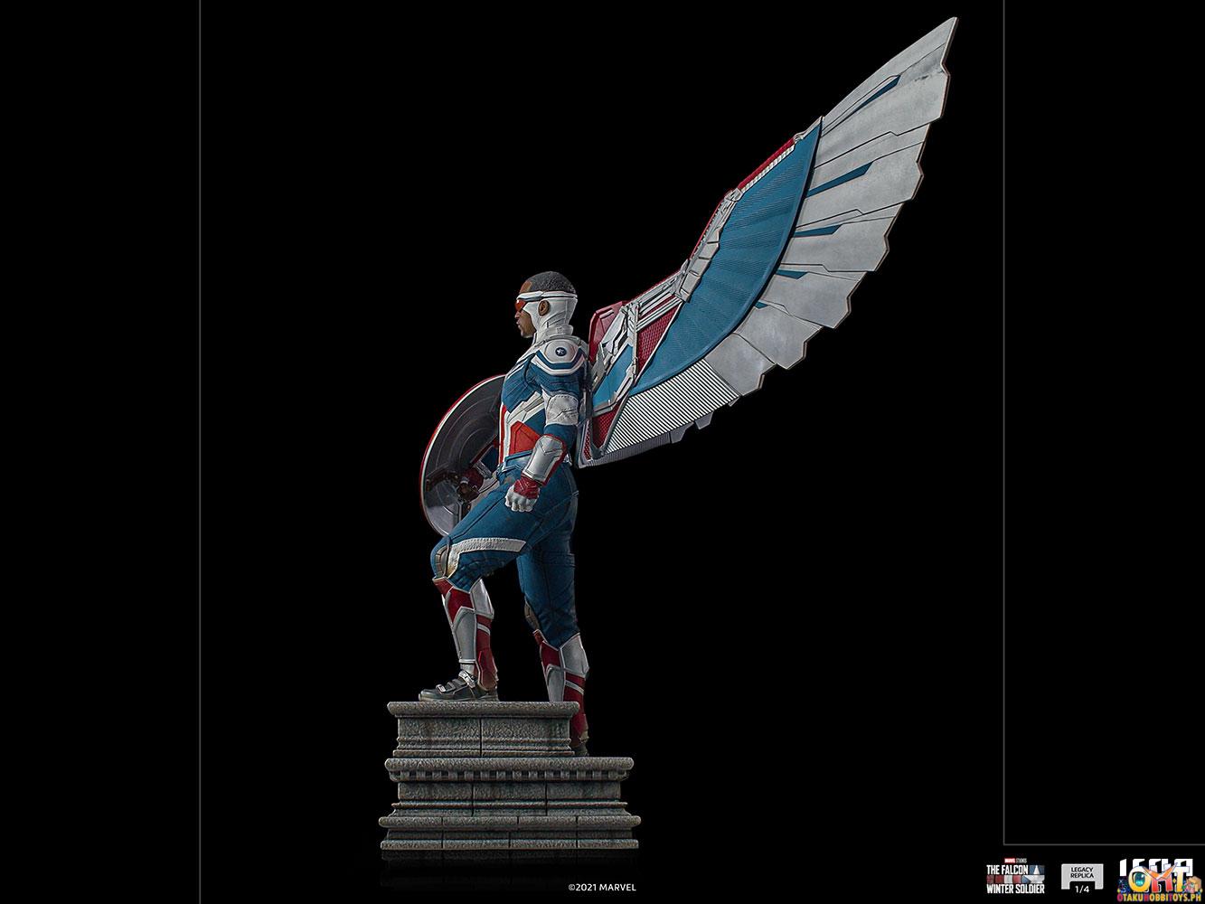 Iron Studios Falcon and the Winter Soldier 1/4 Captain America Sam Wilson (Open Wings Version) Legacy Replica