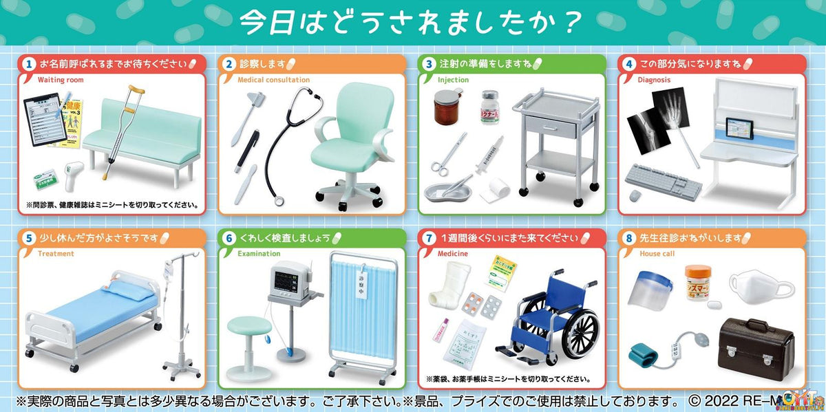 Re-Ment Petit Sample Dr.Petit Clinic [Box of 8]