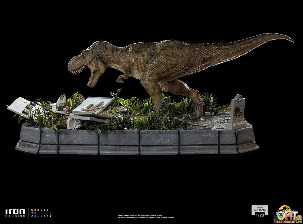 Iron Studios Jurassic Park 1/20 Rex and Donald Gennaro Demi Art Scale