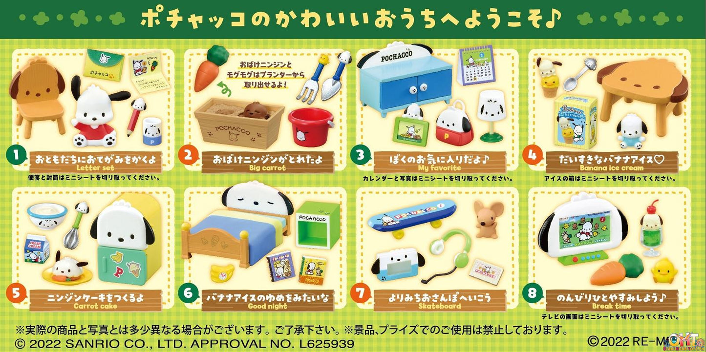 Re-Ment Pochacco's House [Box of 8]