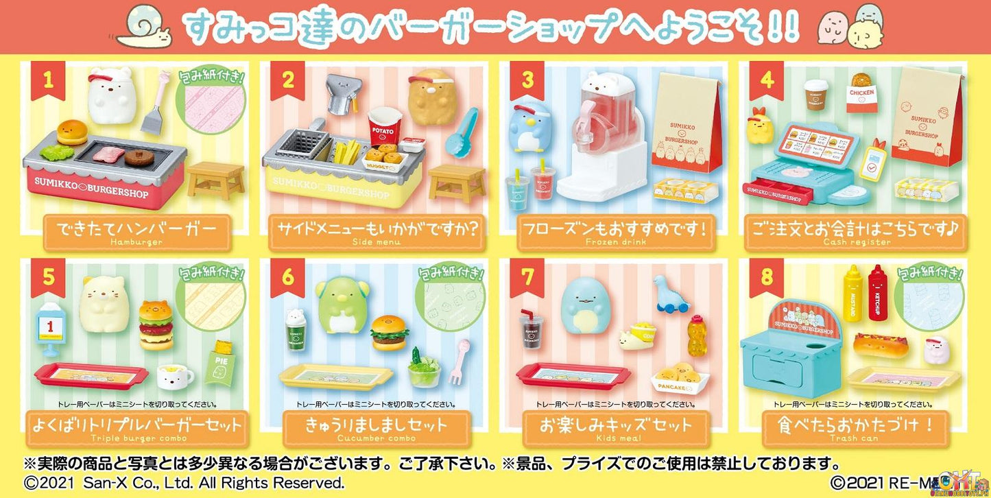 Re-Ment Sumikko Gurashi Sumikko Burger Shop (Box of 8)