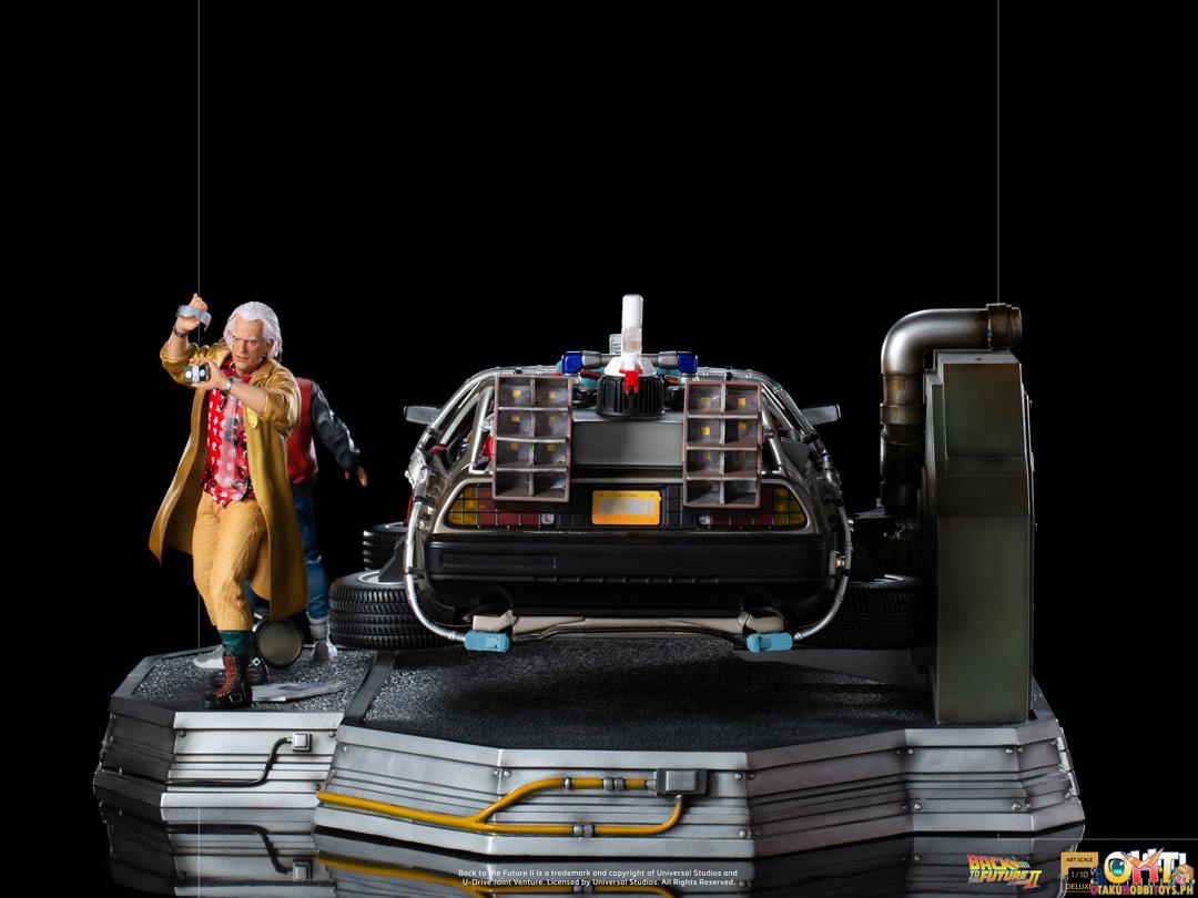 Iron Studios Back to the Future Part II 1/10 DeLorean Full Set Deluxe - Art Scale