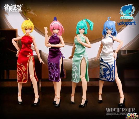 Eastern Model A.T.K.Girl Four Chinese Mythical Beast Qipao Accessories Set