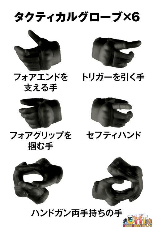 Tomytec 1/12 Little Armory [LAOP13] Tactical Glove Sousai Shojo Teien 2 Revolver Set Black